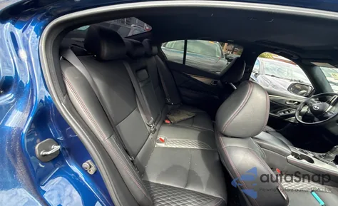 2019 Infiniti Q50 Red Sport 400 from USA, damaged, VIN JN1FV7AR4KM801336